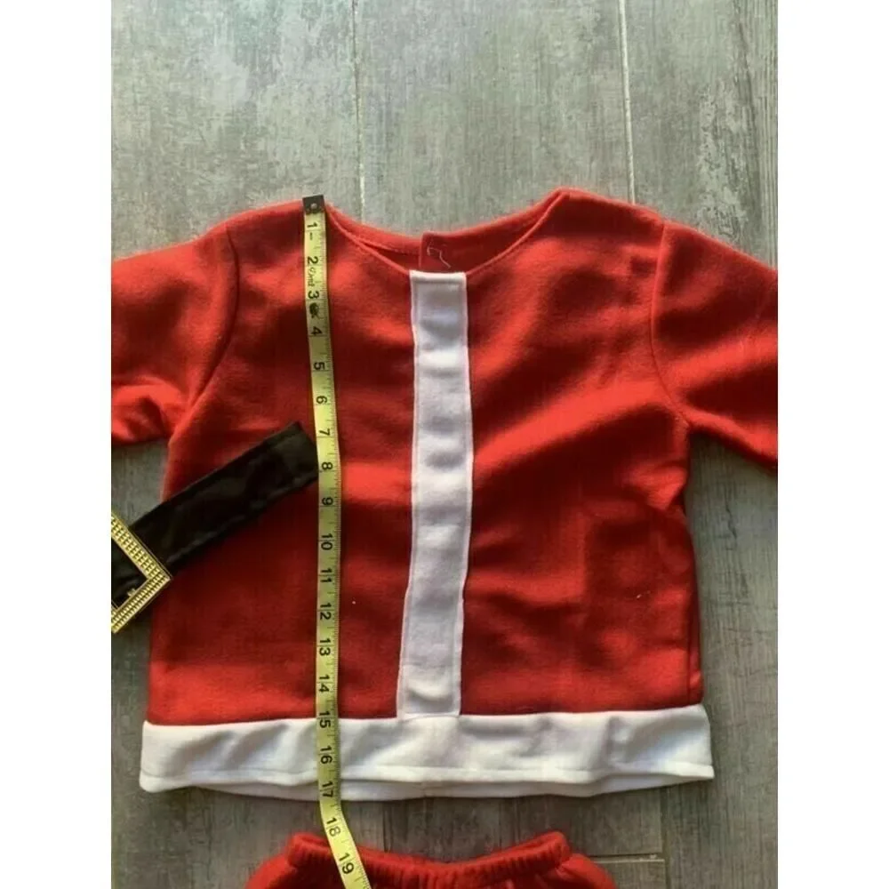 Toddler Santa Christmas Costume Outfit Set Photo Prop Holiday 2T-3T 30-41 lbs